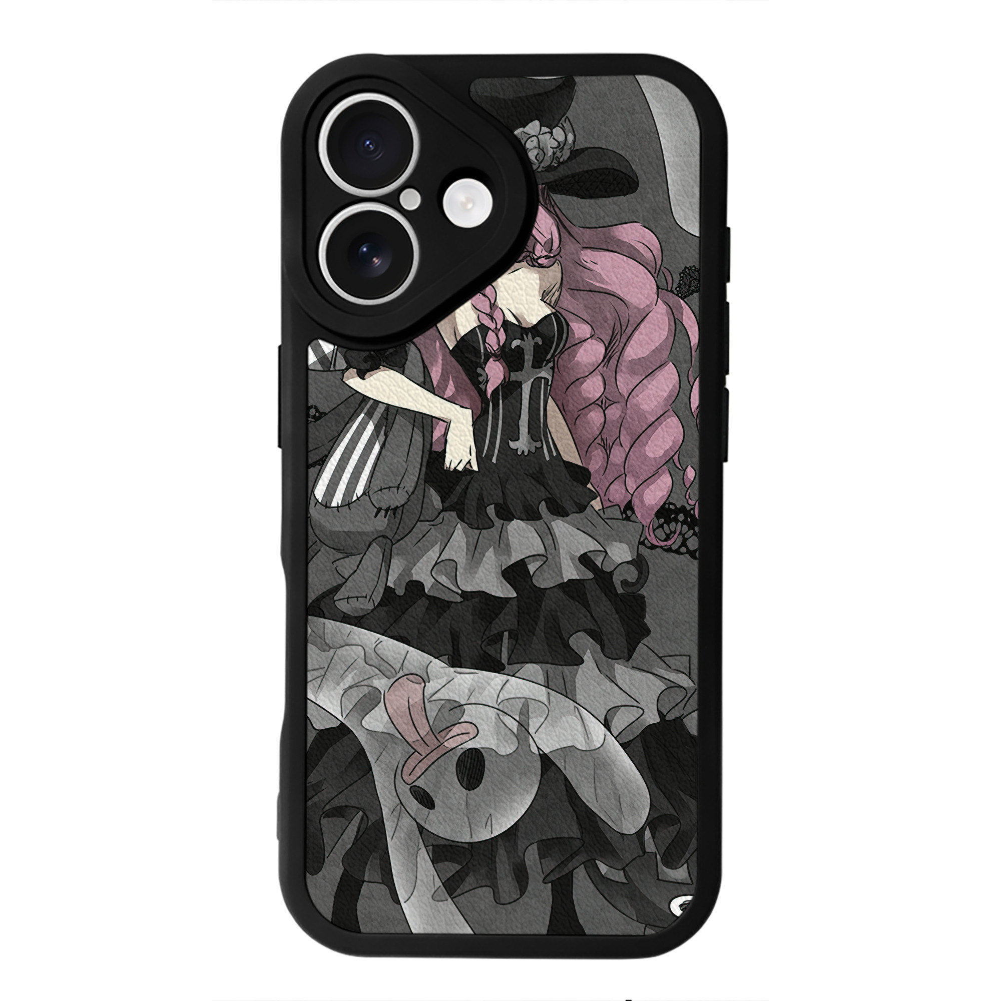 （画像用） ワンピース ONE PIECE 【iPhone 16シリーズ対応】シリコンスマホケース（レザー調） 材質：シリコン